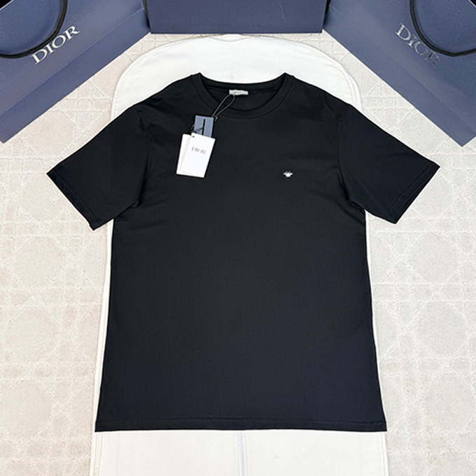 dior mini bee embroidery short sleeve t-shirt